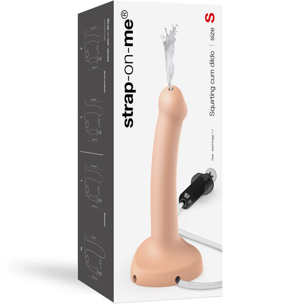 Strap On Me Semi Realistic Cum Dildo Small - Flesh