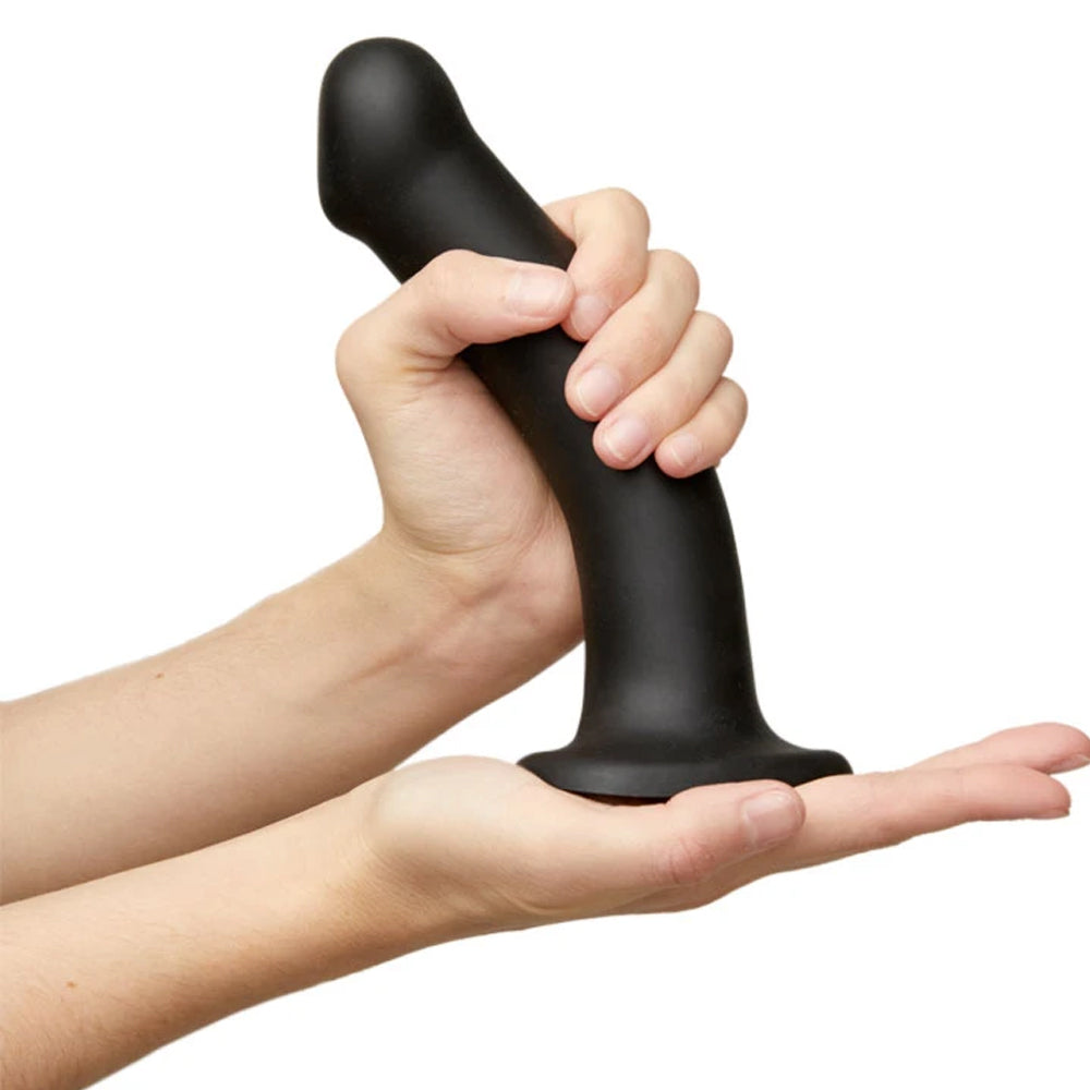 Strap On Me Dual Density Dildo Small - Black