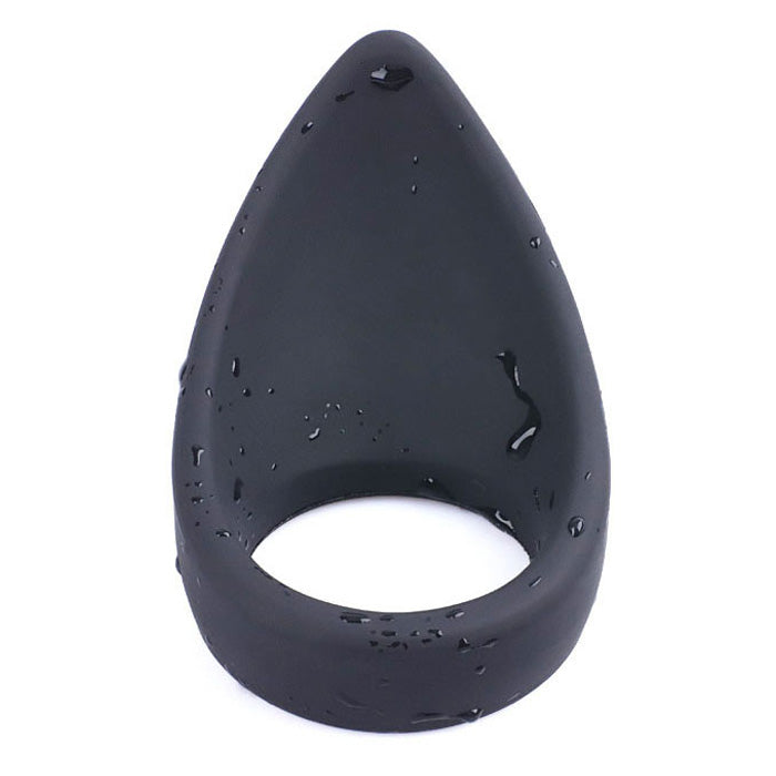 X-Cite Teardrop Silicone Cockring - Black