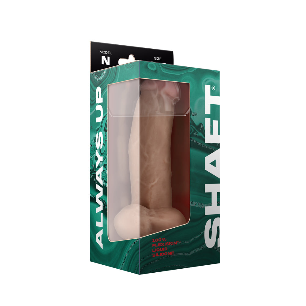 Shaft Model N Liquid Silicone Dildo With Balls 8.5 Inch - Pine