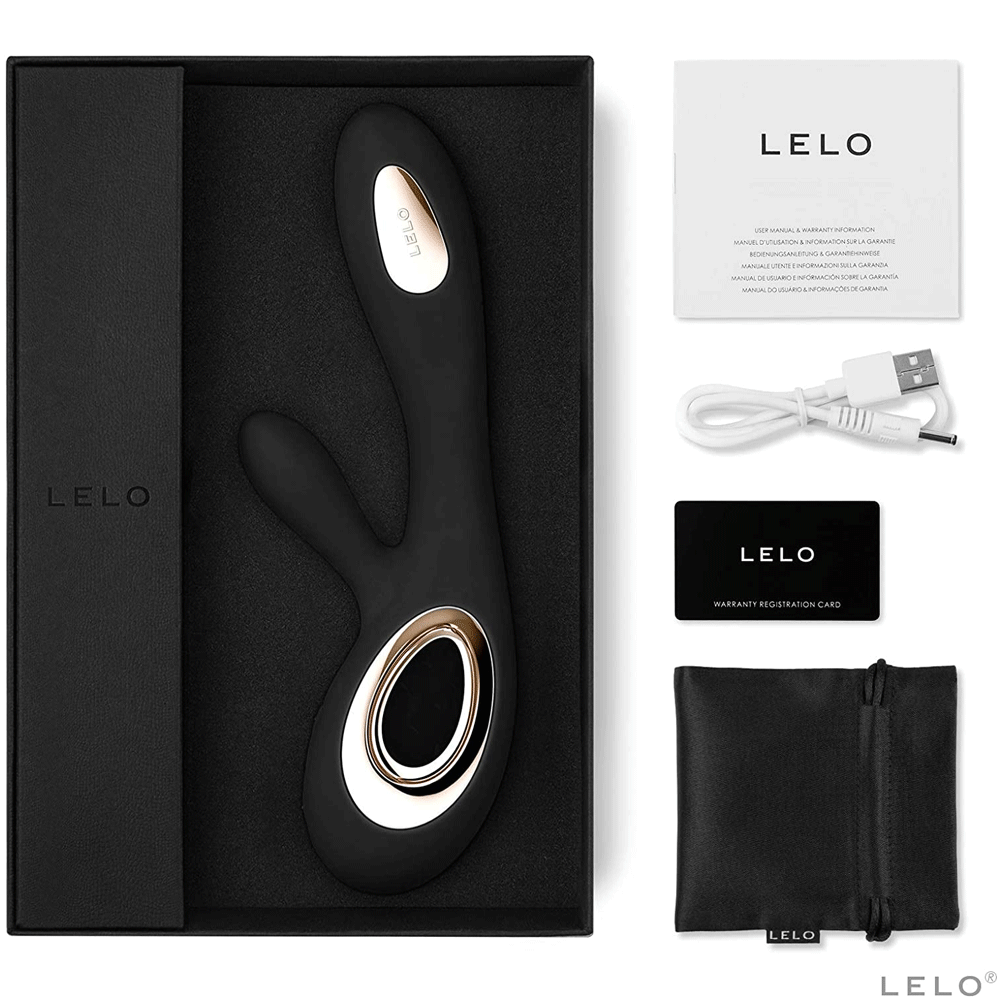 Lelo Soraya Wave Rabbit Vibrator - Black