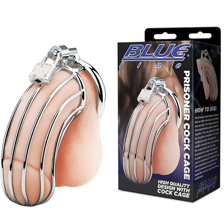 Blue Line Prisoner Chastity Cage