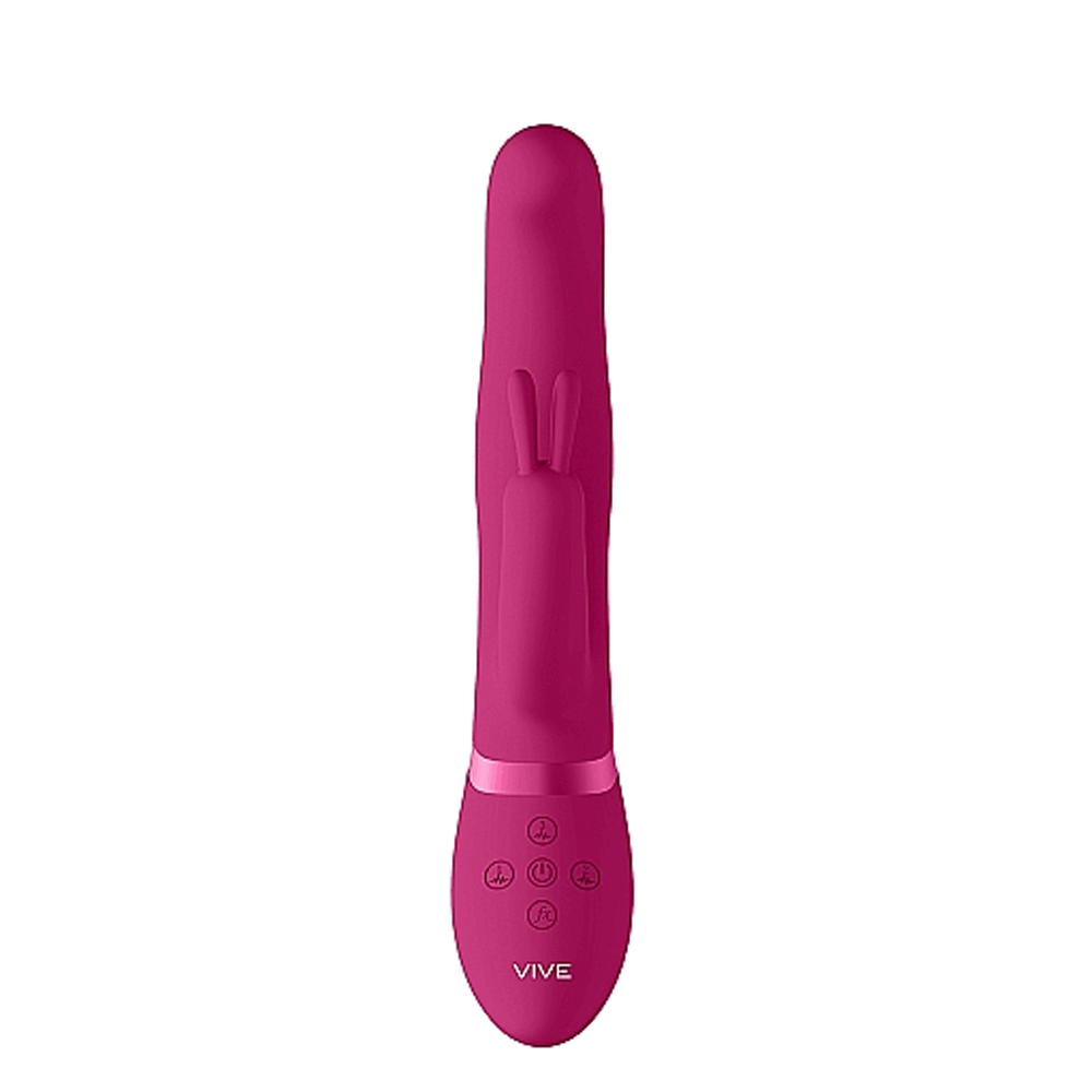 Shots Vive Izara Rotating Beads Rabbit Vibrator - Pink