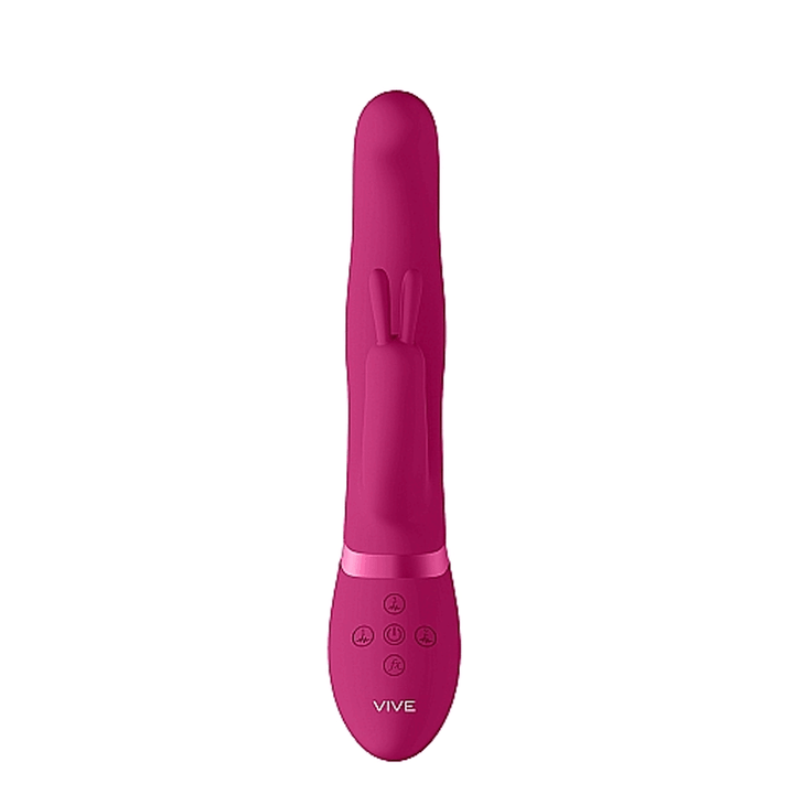 Shots Vive Izara Rotating Beads Rabbit Vibrator - Pink