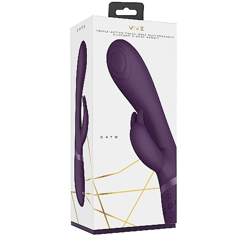 Shots Vive Cato Pulse G-Spot Rabbit Vibrator - Purple