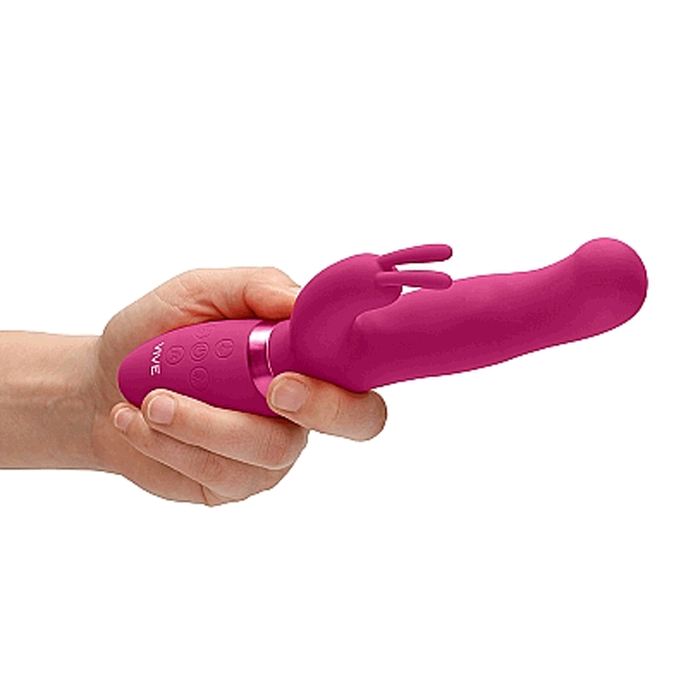 Shots Vive Izara Rotating Beads Rabbit Vibrator - Pink