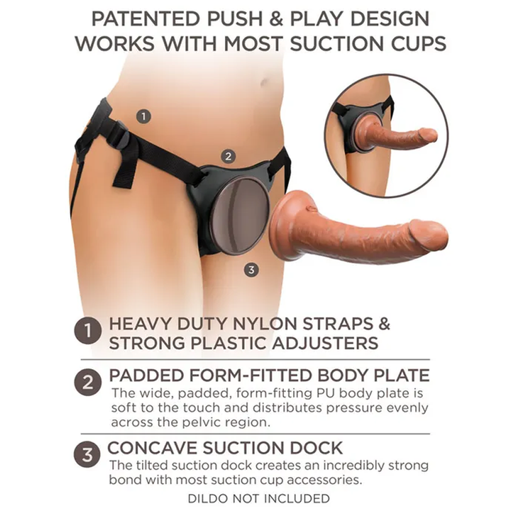 Pipedream King Cock Elite Comfy Body Dock Strap-On Harness