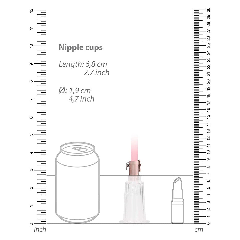 Shots Clitoral & Nipple Pump Set Medium - Rose Gold