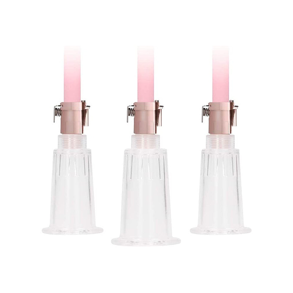 Shots Clitoral & Nipple Pump Set Medium - Rose Gold