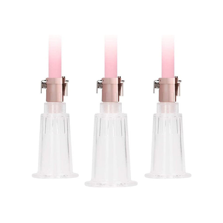 Shots Clitoral & Nipple Pump Set Medium - Rose Gold