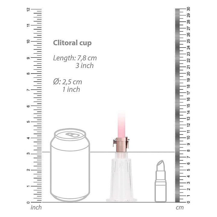 Shots Clitoral & Nipple Pump Set Medium - Rose Gold